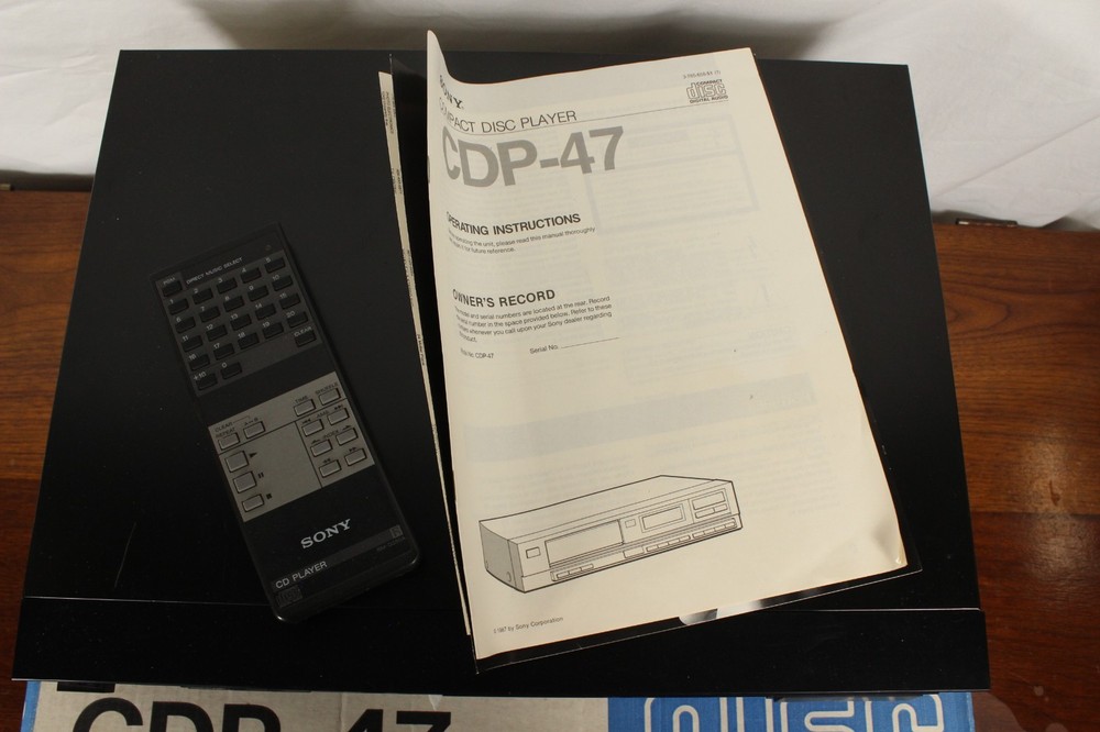 Vintage Sony CDP-47 Compact Disc Player