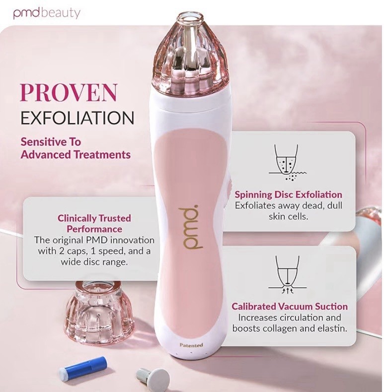 PMD Personal Microderm Classic Pink Exfoliation Device Open Box Tested