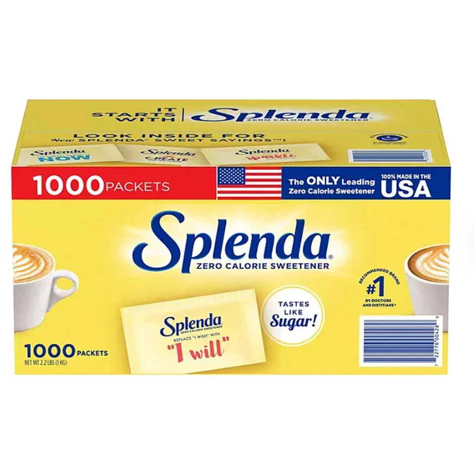2-PACK Splenda Zero Calorie Sweetener Packets (1,000 ct.)