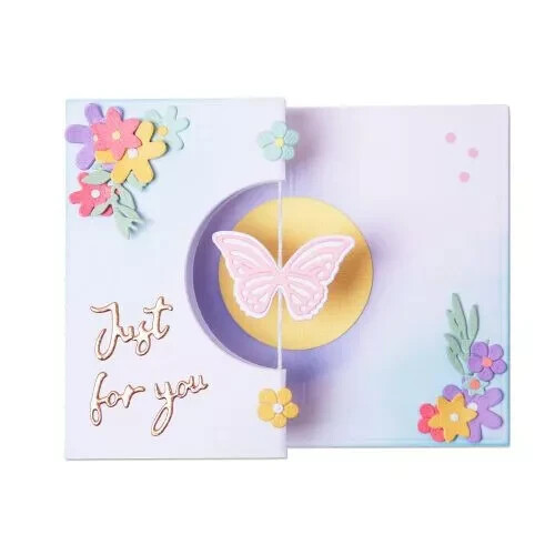 Sizzix Thinlits Butterfly Spinner Card Cutting Dies by Georgia Evan NEW
