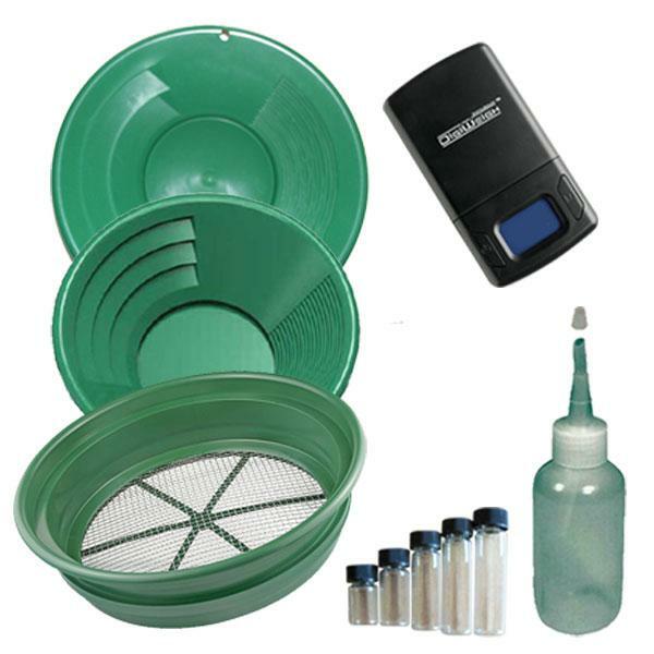 JP4G  1/2"  Large Gold Classifier Screen & Gold Pan Panning Kit