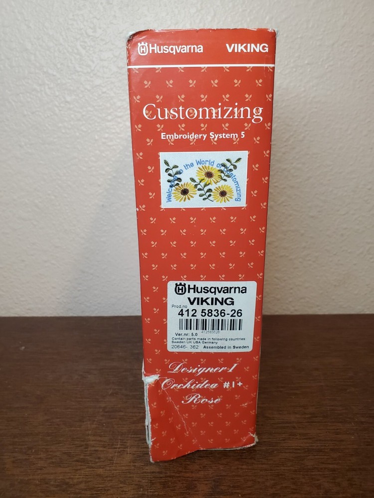 Husqvarna Viking Customizing Embroidery System 5 Windows 95 98 NT Version 5.0