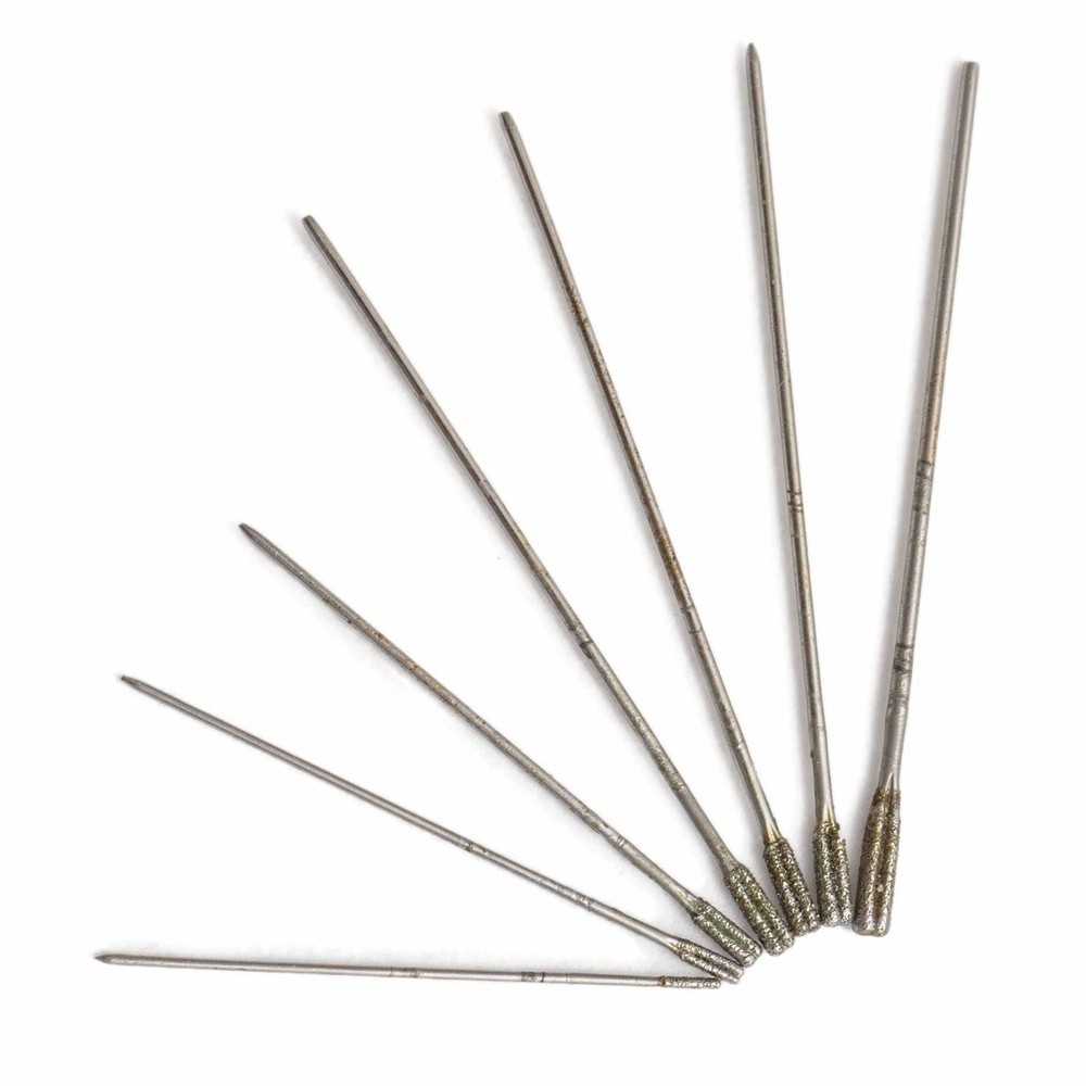 20Pcs 2mm Diamond Lapidary Drill Bits Hole Solid Bits Jewelry Tools for Stone