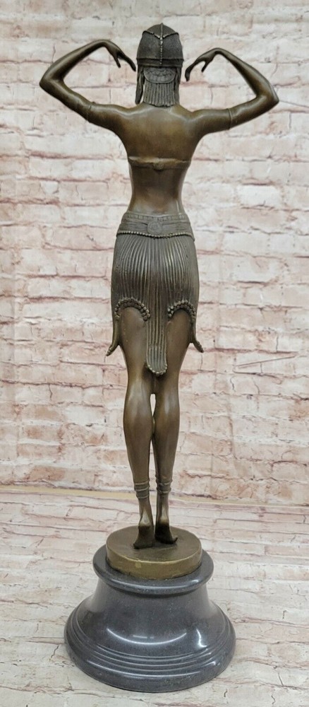 Signed D.H.Chiparus bronze statue, art deco dancer sculpture Hand Made Statue