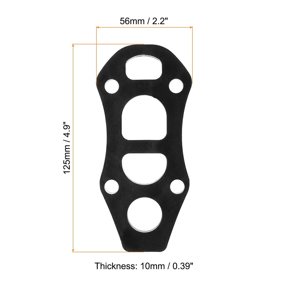 3/8"(10mm) Skateboard Riser Pads, 10Pcs Riser Pads Angle Shock Pads, Black