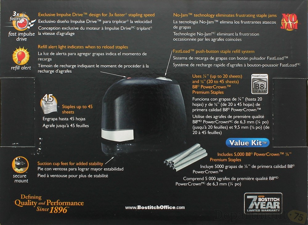 Stanley Bostitch Professional B8 Impulse 45 Electric Stapler