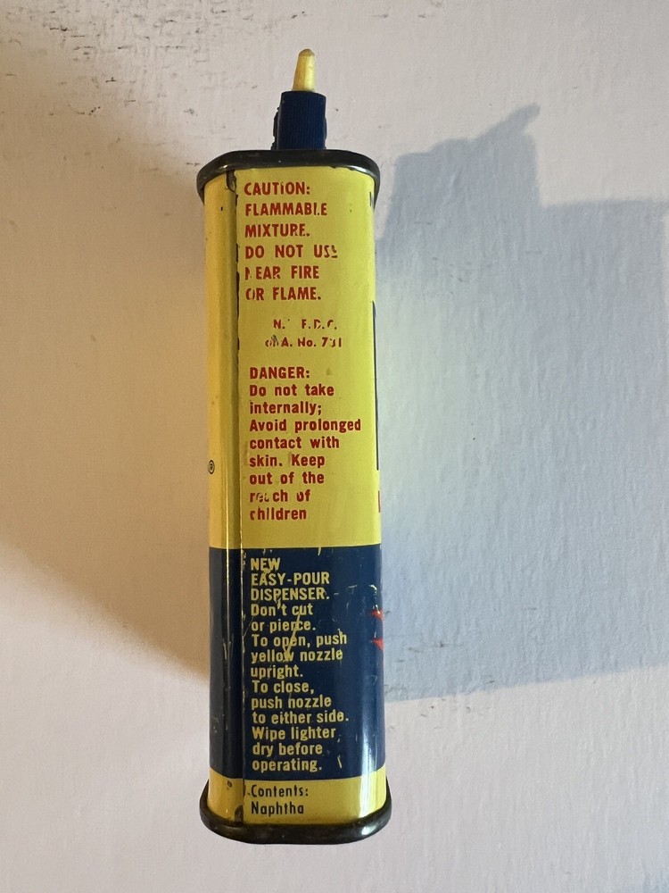 Vintage Ronsonol Lighter Fluid Tin 29 Cents EMPTY