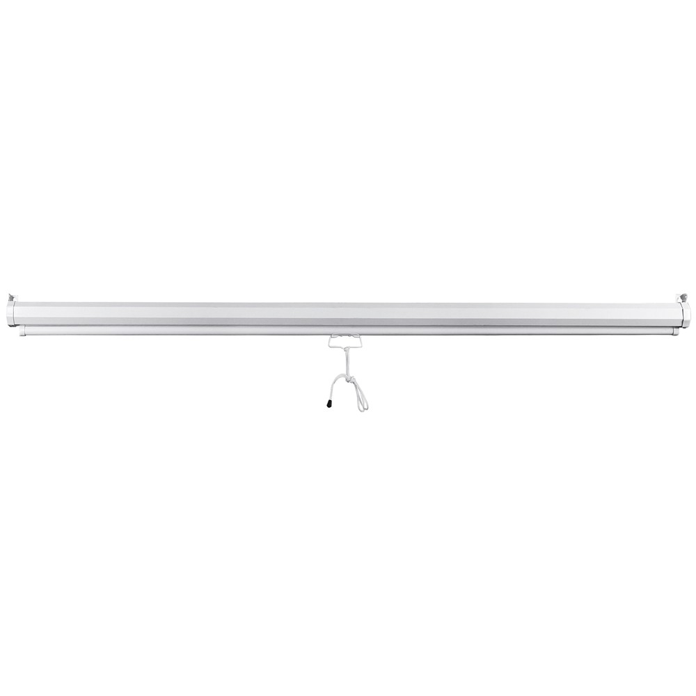 4:3 Manual 72" Diagonal Home Movie Pull Down Projector Screen Matte White