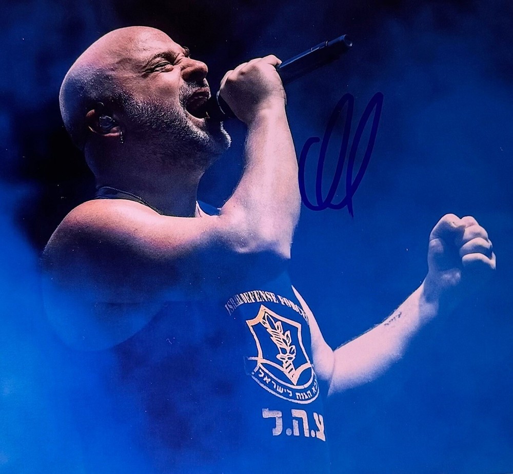 DAVID DRAIMAN signed 8x10 photo - DISTURBED