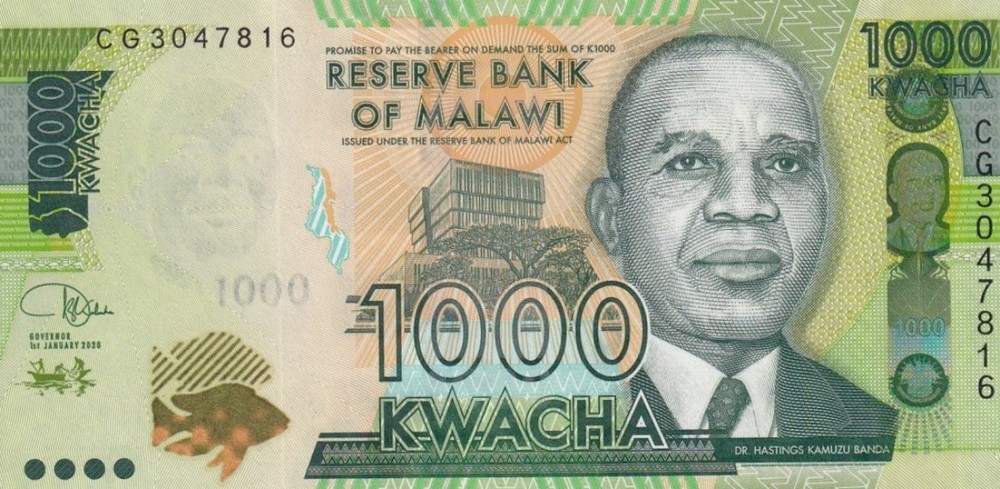 Malawi 1000 Kwacha 2020 P 67 UNC
