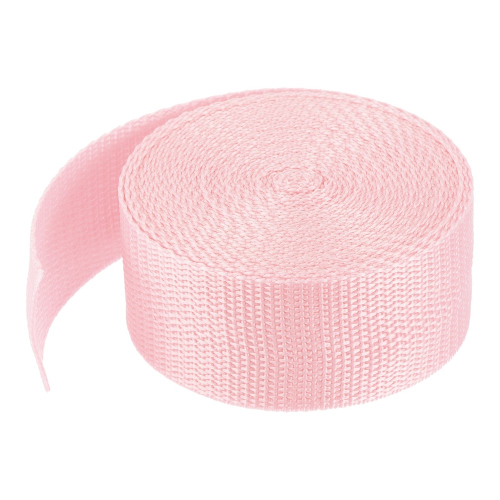 Lightweight Polypropylene Webbing Strap 3.8cm 5 Yard Pale Pink