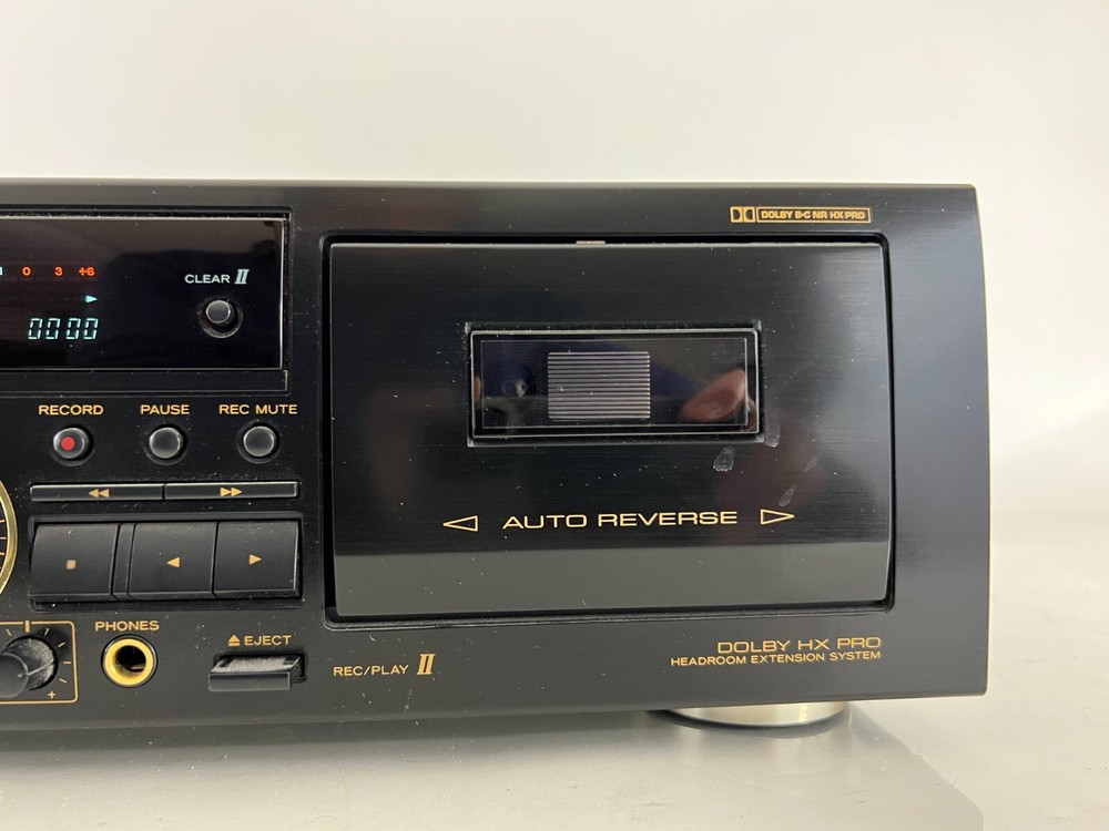 TEAC W-790R Double Cassette Deck Auto Reverse Play Recorder - LEFT DECK ISSUE