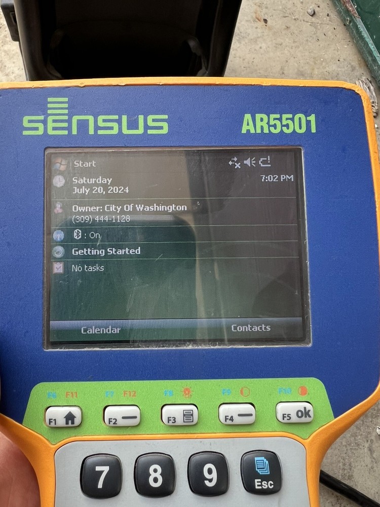 Sensus AR5501 Field Data Collector w/ Charging Cradle Works