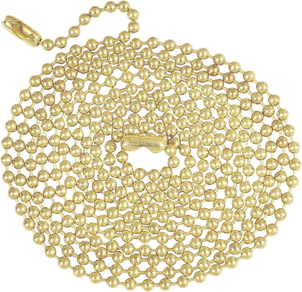 7016800 Brass Finish Beaded Chain