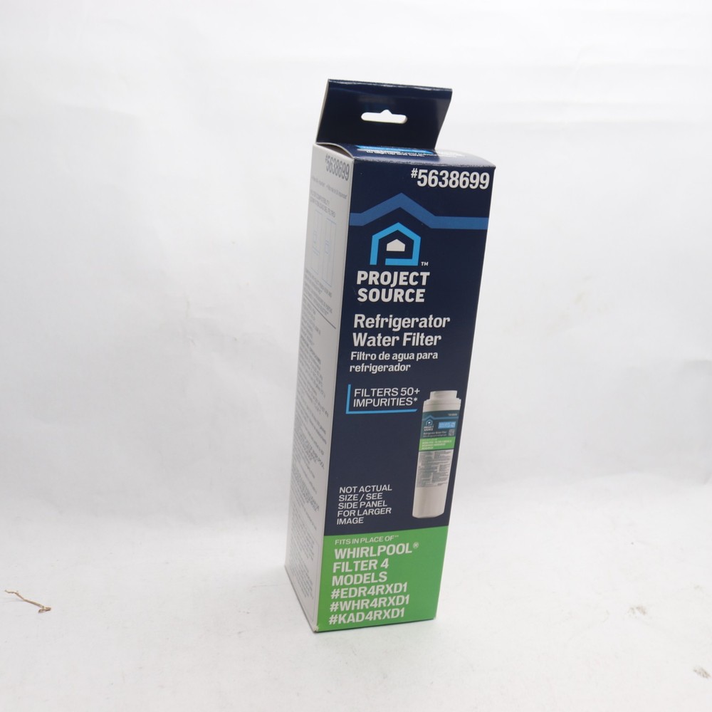 Project Source Twist Refrigerator Water Filter Fits Whirlpool 5638699