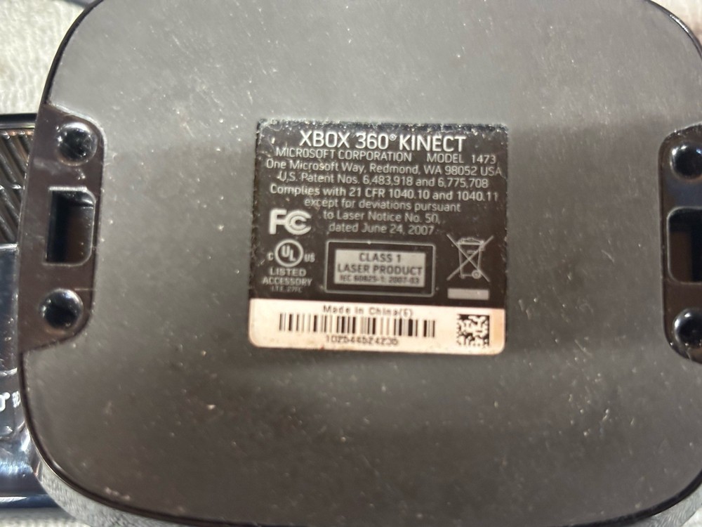 Microsoft Xbox 360 Kinect Connect Black Sensor Bar Model 1473