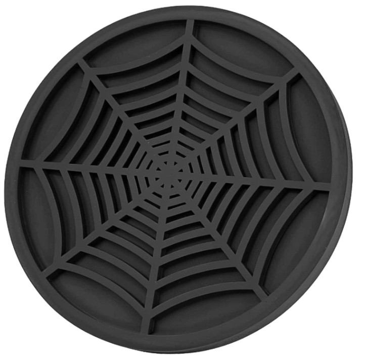 4PCS Car Cup Holder Coasters - Spider Web Non-Slip Silicone