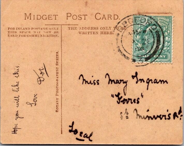 England 1904 Bedford Postcard - J16937