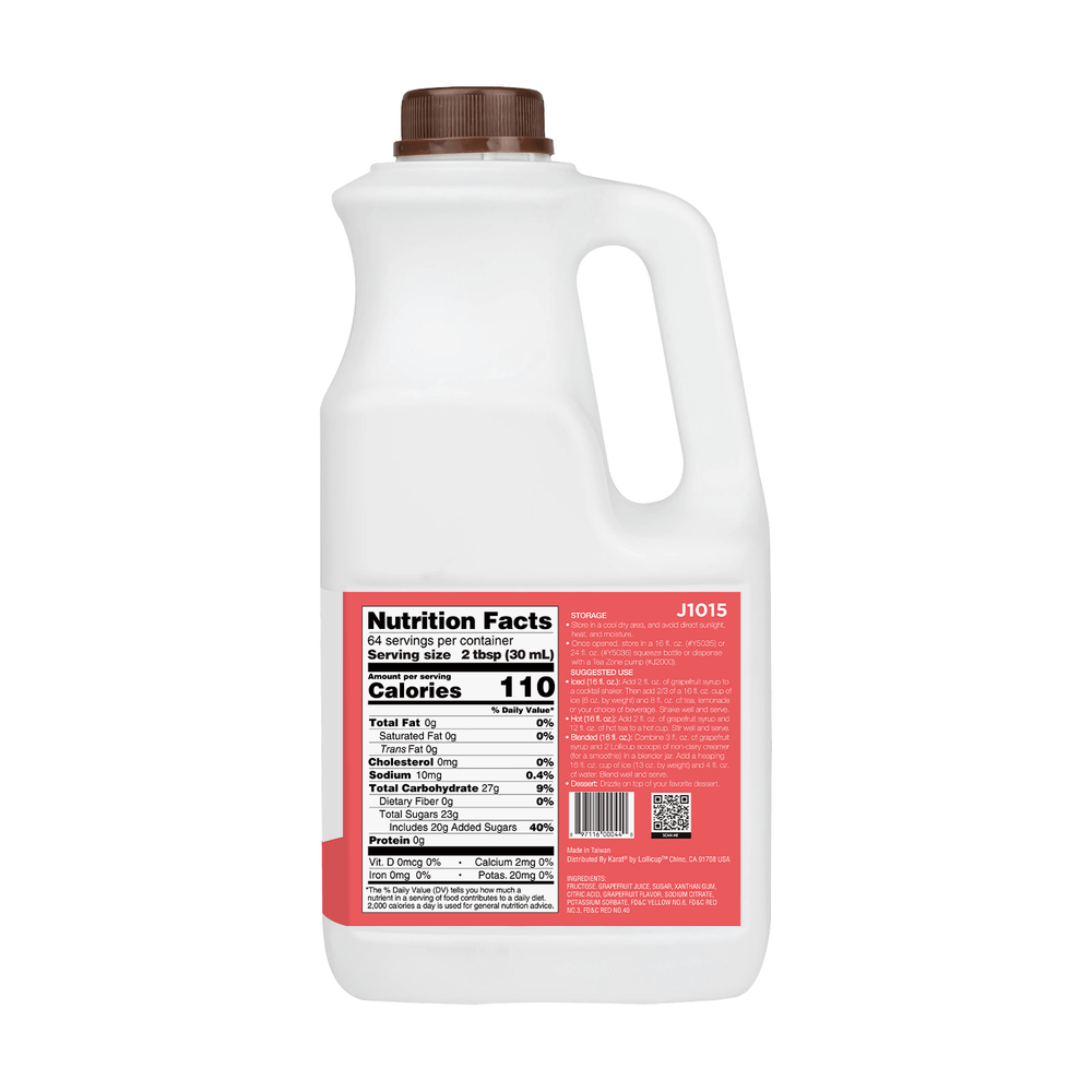 Tea Zone Grapefruit Syrup (64oz), J1015