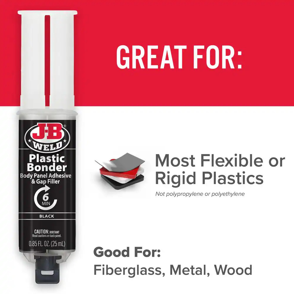 0.85 Oz. Plasticbonder Black Adhesive Epoxy