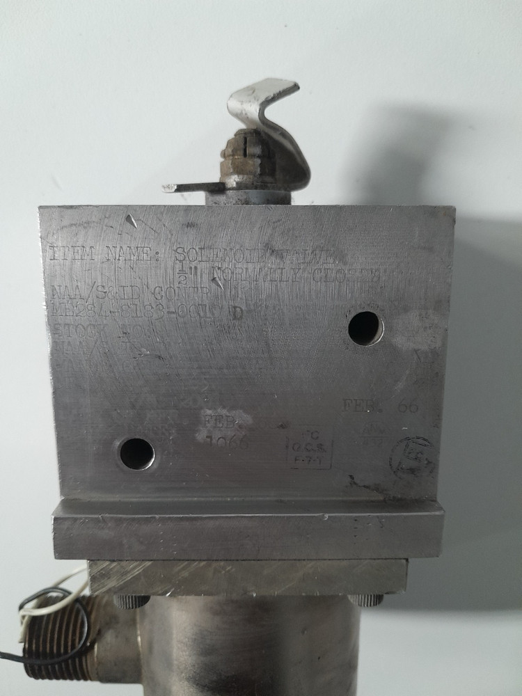Surplus Futurecraft Solenoid Valve - Apollo Command Module - Rocket Engine NASA