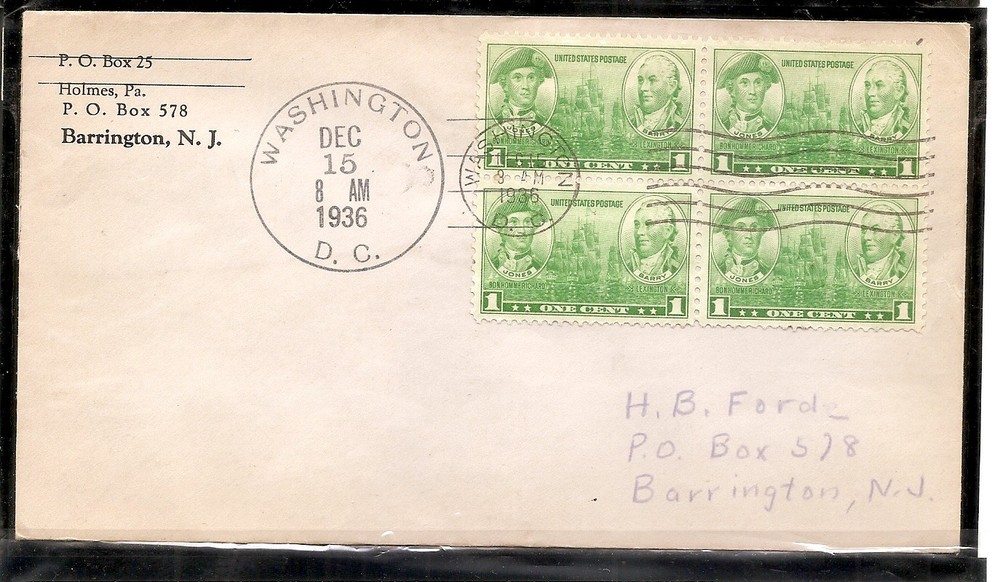 US SC # 790 Navy FDC. No Cachet.