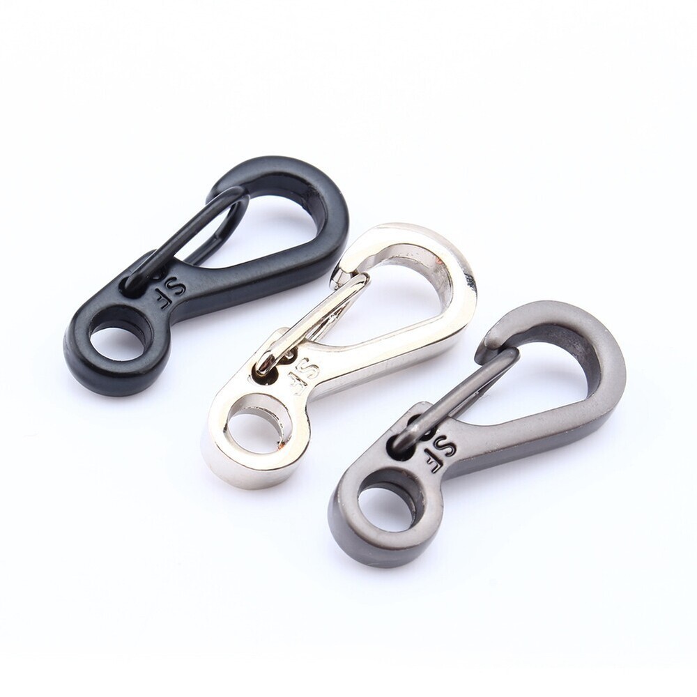 Mini EDC Carabiner Snap Spring Clips Hook Survival Tool