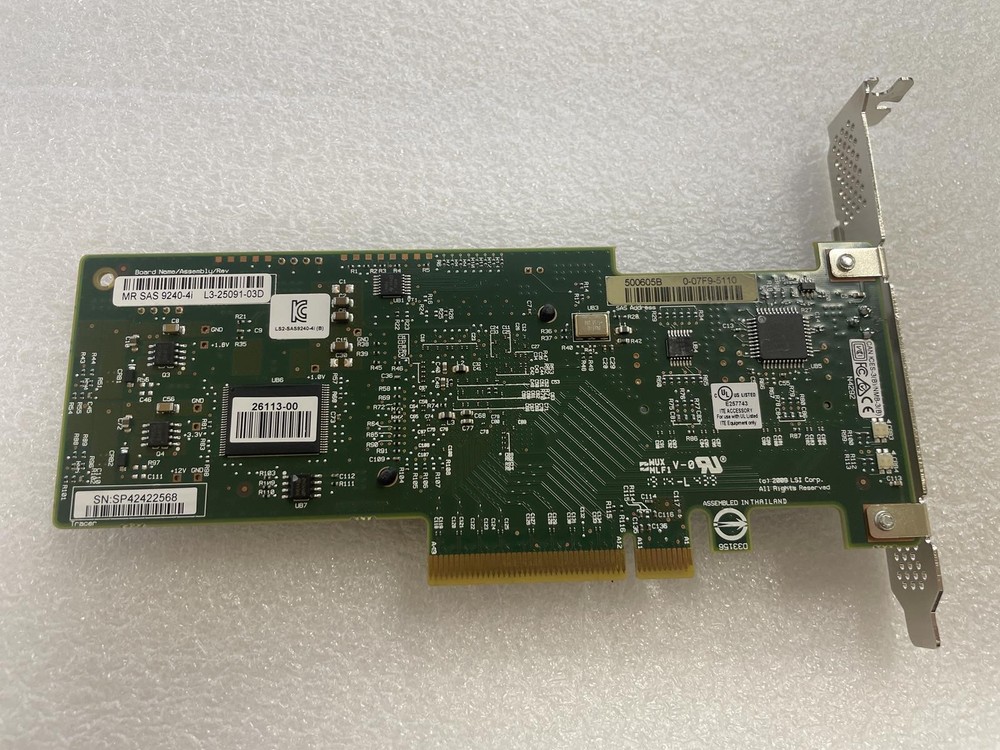 LSI SAS 9240-4i 6Gb/s SAS/SATA RAID Controller with Full Size Bracket