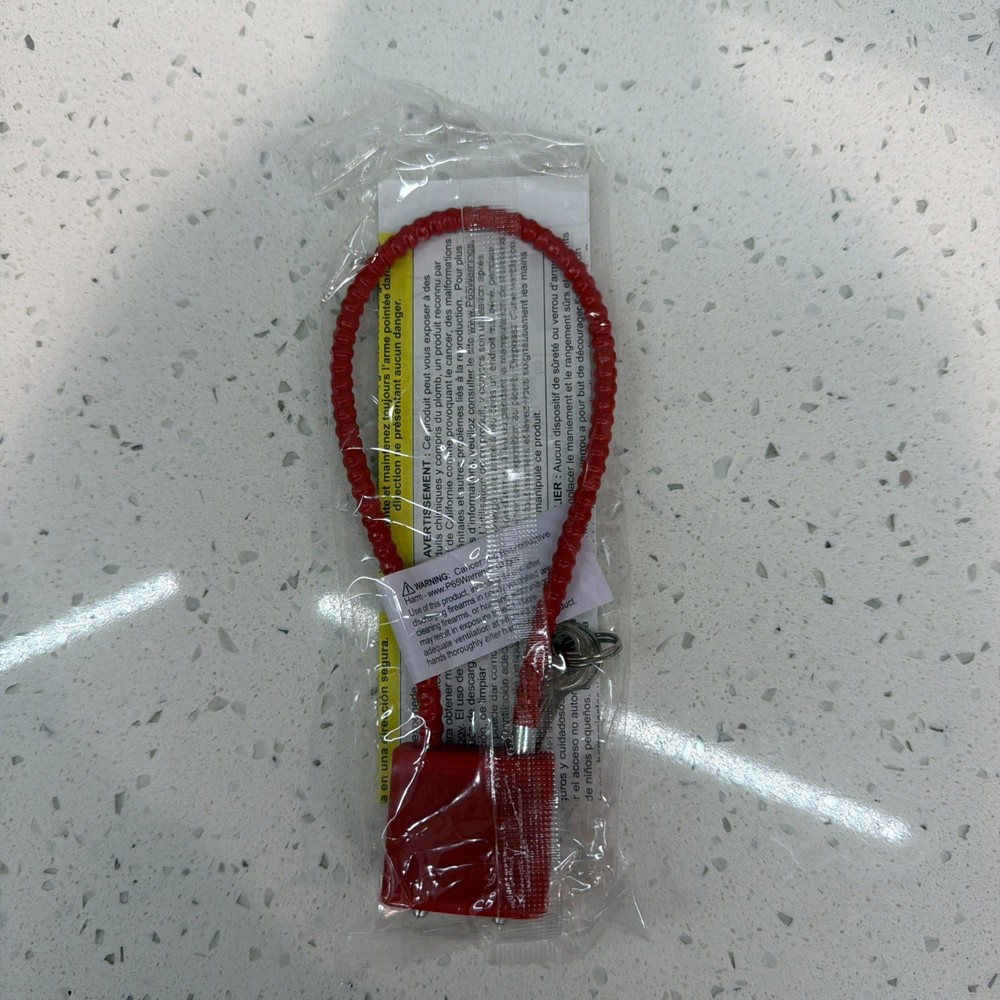 30 mmGun Lock/Cable 2 Keys Red