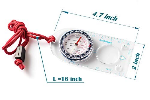 Orienteering Compass - Hiking Backpacking Compass | Advanced Scout Compass