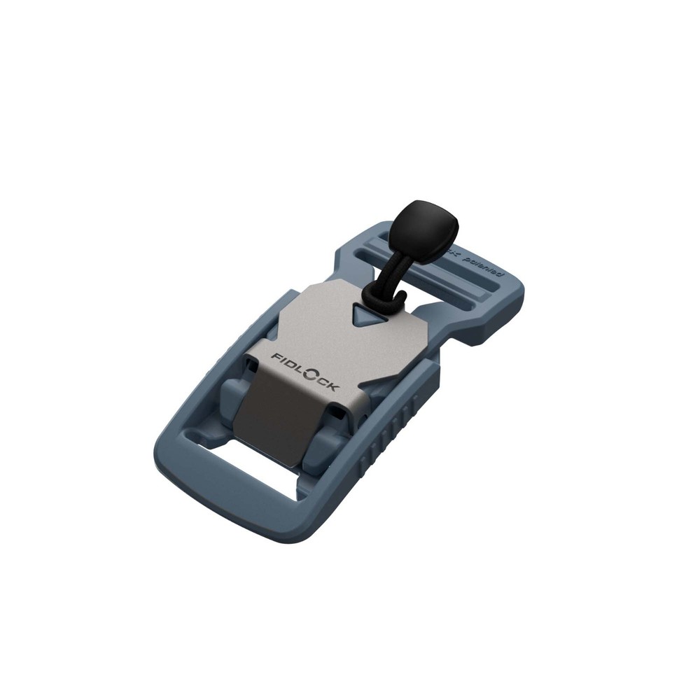 Blue Fidlock V-BUCKLE sandblasted flap + Pull Tab - FV-11601