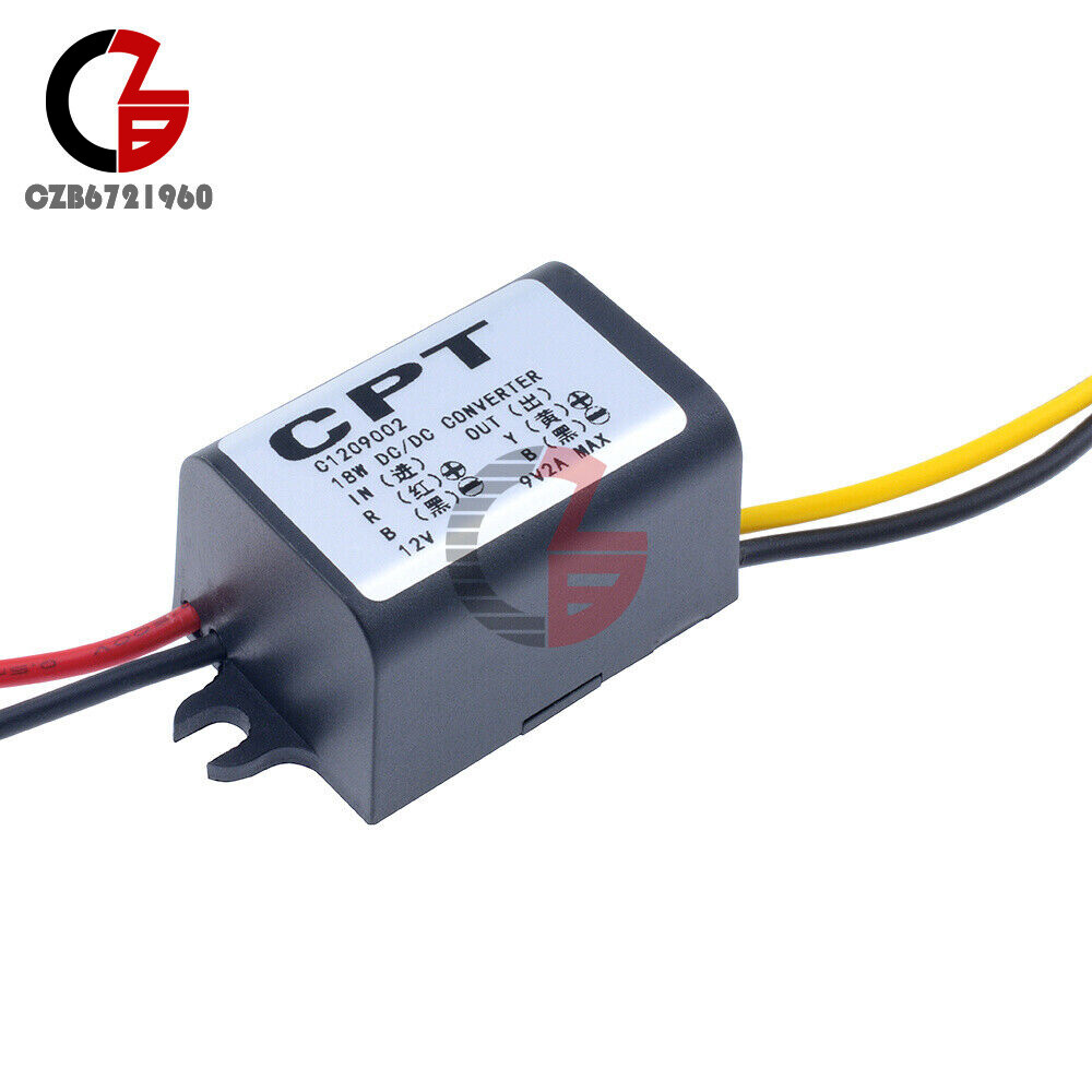 DC-DC 12V to 5V Mini/Micro/A type USB Dual Converter Step Down Power Module New