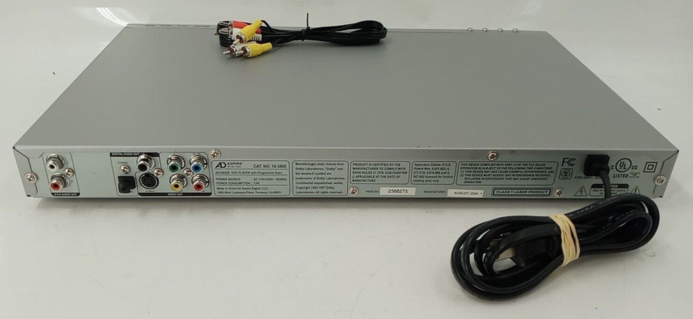 Aspire Digital AD-N820B DVD Player, NO Remote Tested EB-16334