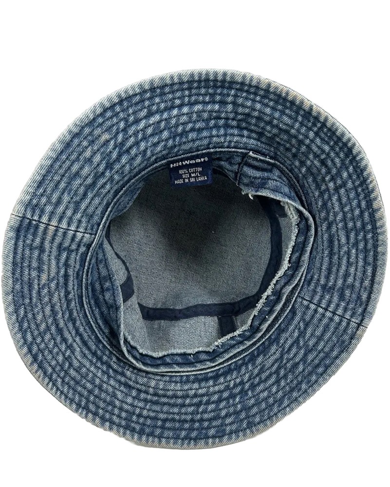 Blue Denim Bucket Sun Hat Cap Size M/L