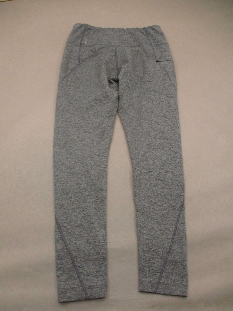 MONDETTA Size M Womens Gray Stretch Pull On Athletic Compression Leggings 172
