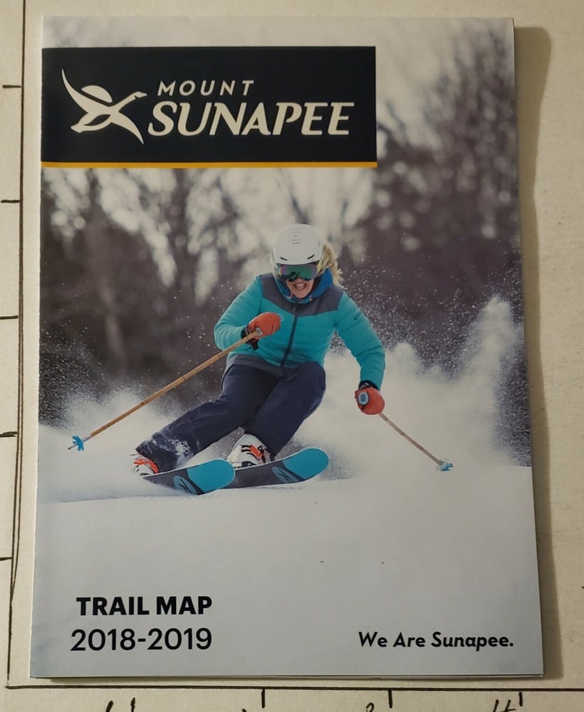 2018/19 MT. SUNAPEE SKI AREA TRAIL MAP.  MINT UNUSED CONDITION.