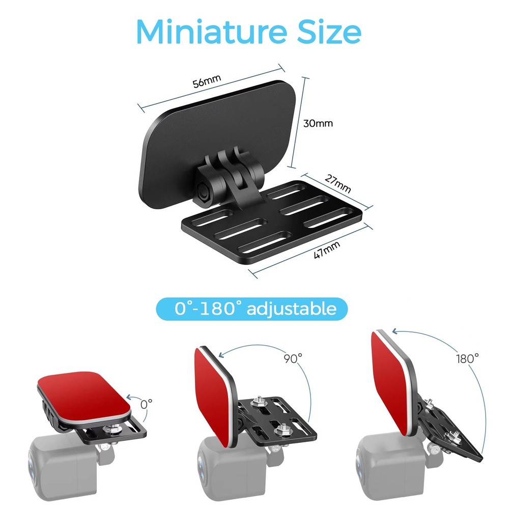 Rear Camera Mount(2 Pcs),Universal Rear Window Camera Mount,Adjustable Back W...