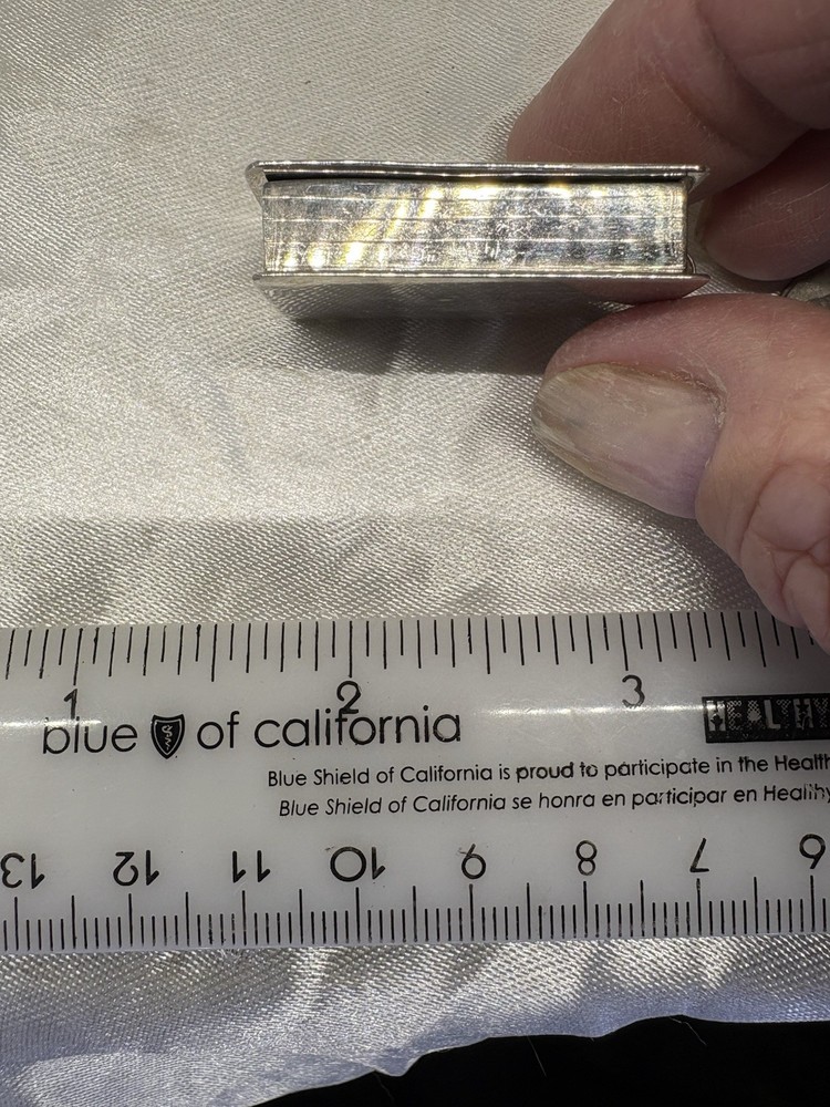 Mexico Sterling Silver Book Small Pill Box