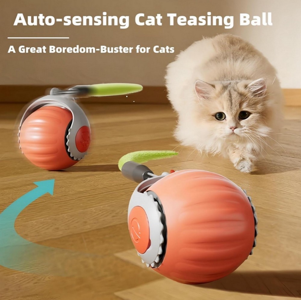 Speedy Tail 2.0 - Automatic Moving Cat Toy Ball with Interactive Tail New
