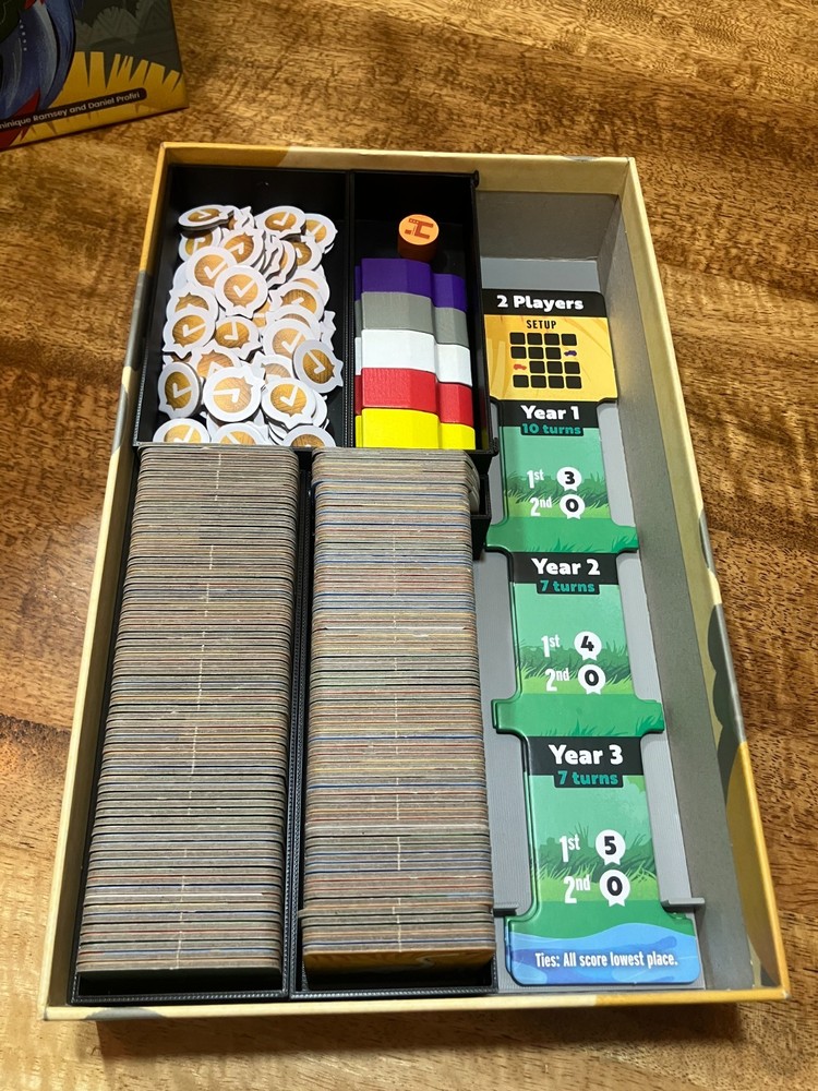 Habitats Board Game Insert with Removable Trays