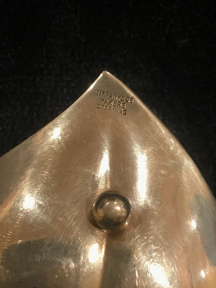 Tiffany & Co Small Sterling Silver Leaf Dish