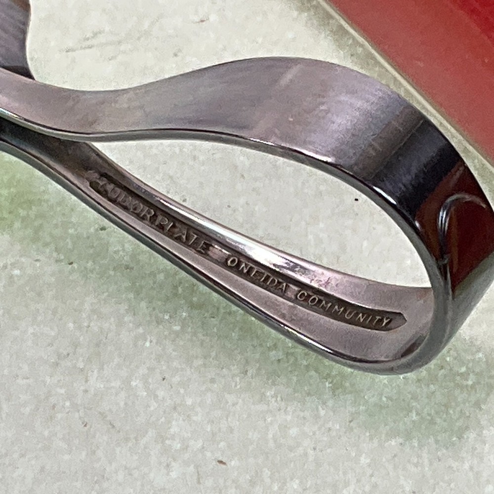 Oneida Community Silverplate Curved Handle Baby Spoon