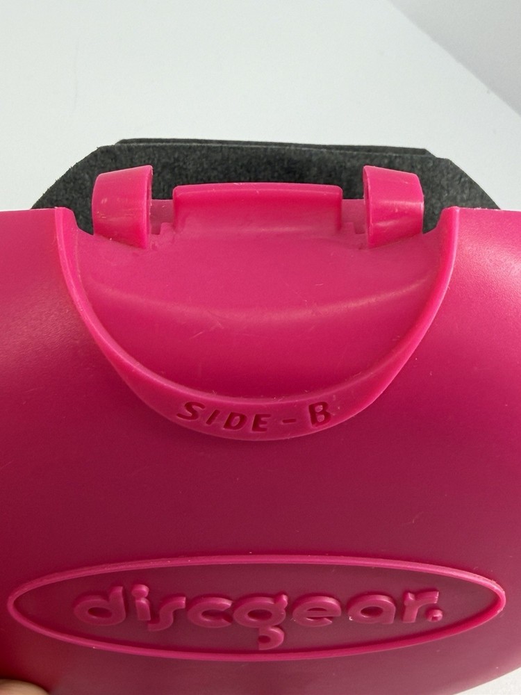 Discgear Pink Hard Plastic Clam Shell Two Sided CD DVD Holder