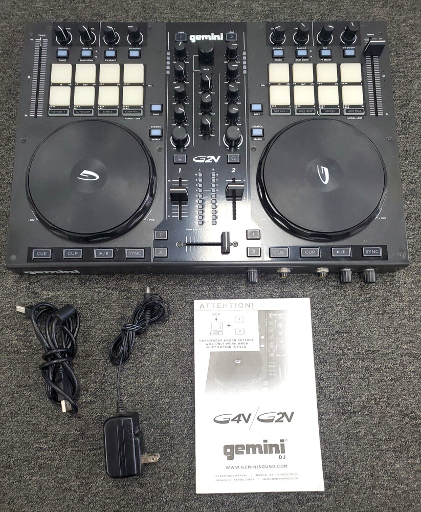 Gemini G2V 2 Channel DJ Controller - Read Description
