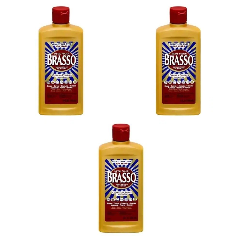 Brasso Multi-Purpose Metal Polish 8 Oz. (3-Pack)