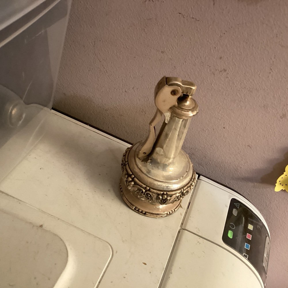 Vintage Silver Plate Ronson "DECANTER " Table Lighter