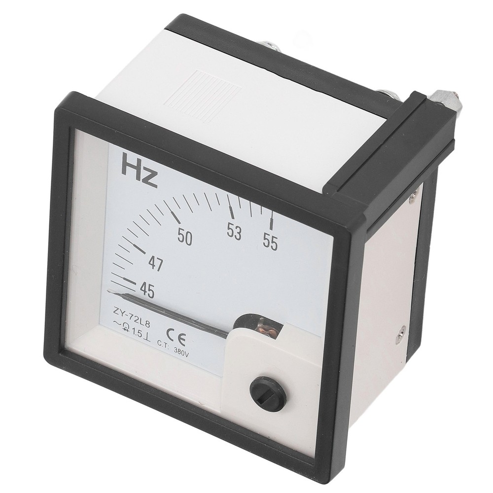 AC Frequency Meter 45 To 55Hz 1.5 Class Accuracy 72x72mm Panel Frequency