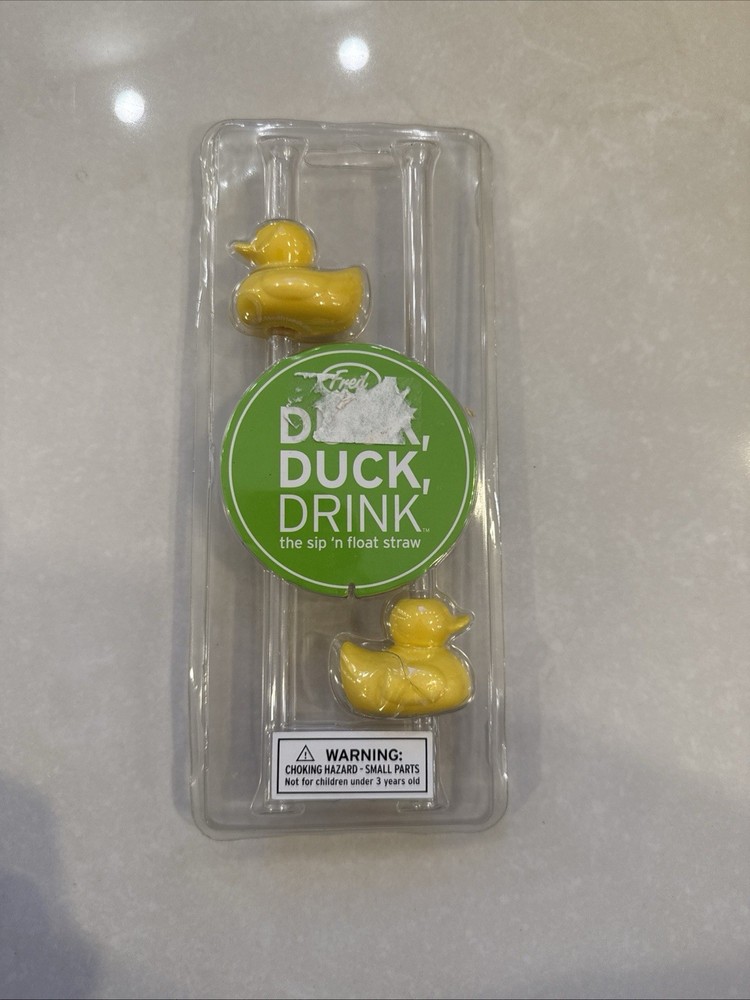 Fred Duck, Duck Drink  Sip And Float Straw