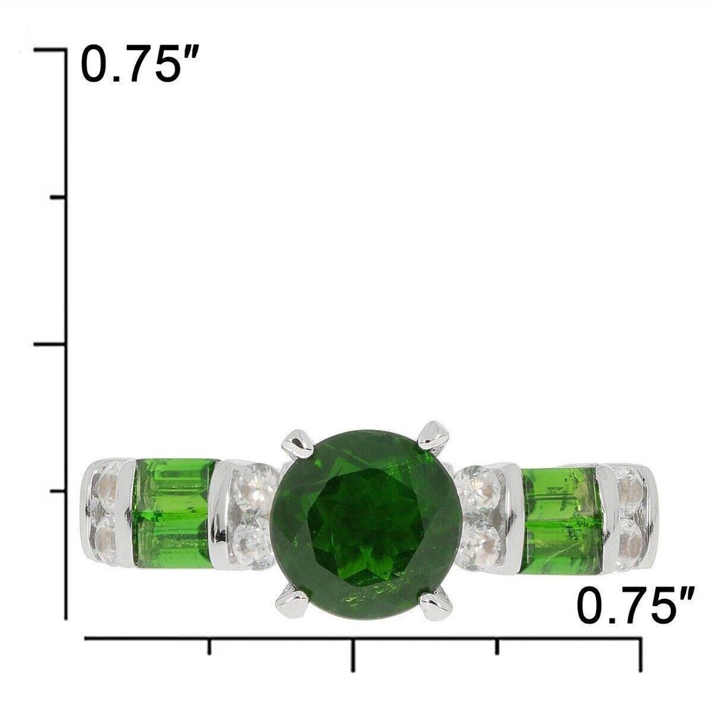 Sterling Silver Semi Mount Ring Setting Round RD 7x7mm