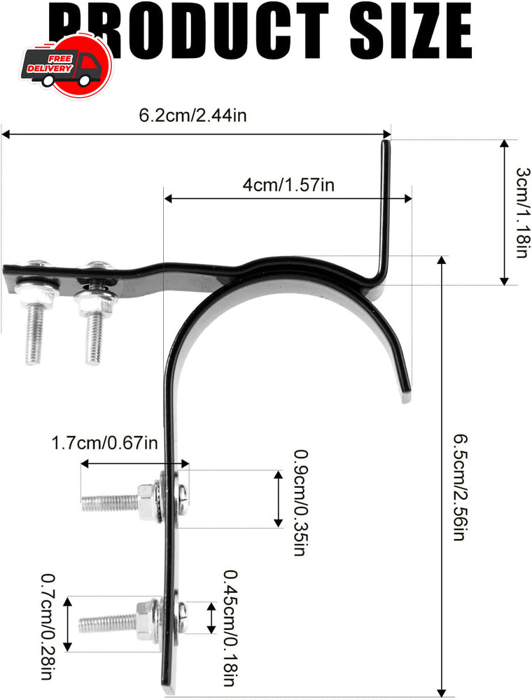 Mailbox Latch and Handle Kit, Metal Secure Replacement Set for black, silver